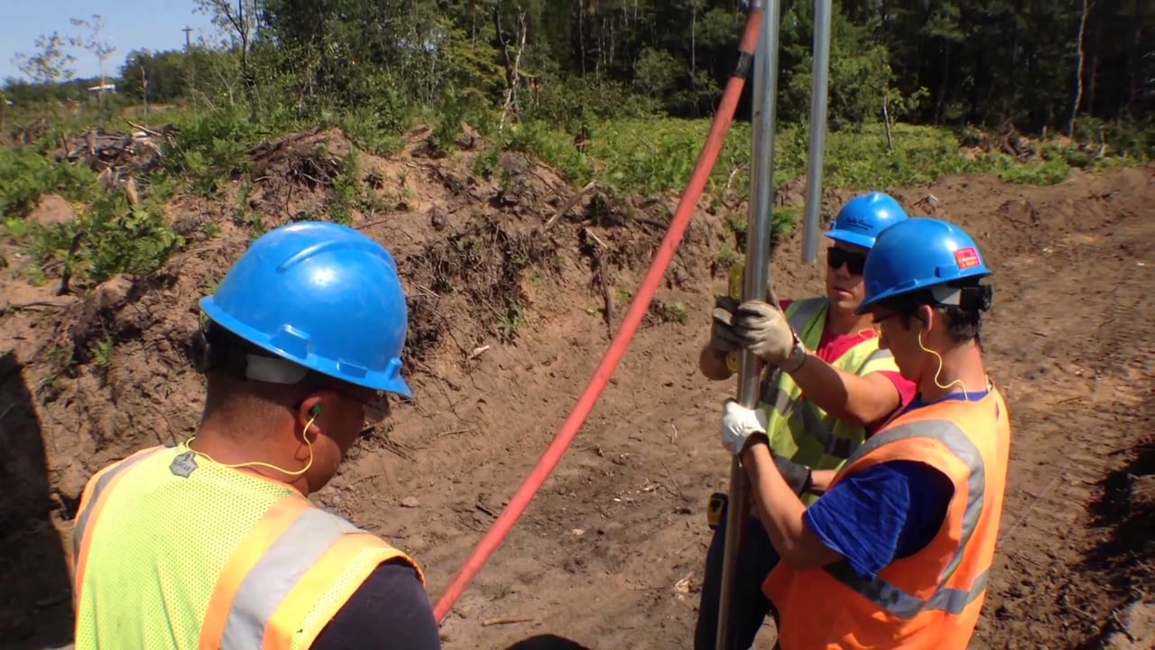 How To Drive Fence Posts On A Large Chain Link Job