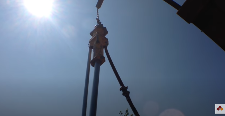 How we use a Rhino fence post driver on a chain link job