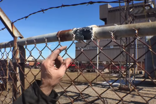 Explosion shows effects of an improperly grounded fence