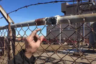 Explosion shows effects of an improperly grounded fence