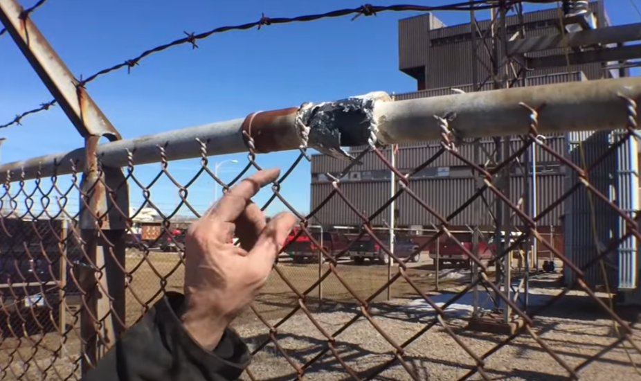 Explosion shows effects of an improperly grounded fence