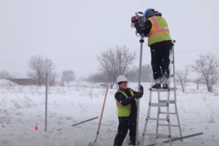 Test of Rhino GPD-45 Multi-Pro on frozen ground
