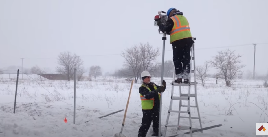 Test of Rhino GPD-45 Multi-Pro on frozen ground