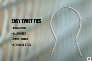 Build Your Fence Faster w Easy Twist Ties