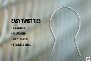 Construya su valla más rápido con las bridas Easy Twist