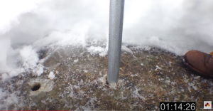 Rhino GPD-40 Drive Fence Post Into Frozen Ground