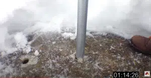Rhino GPD-40 Drive Fence Post Into Frozen Ground
