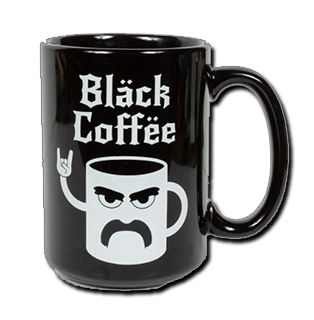 Black coffee Mug Shot