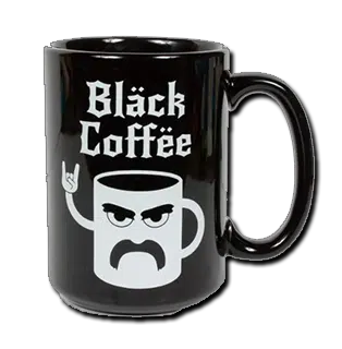 Black coffee Mug Shot