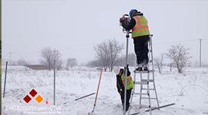 Test of Rhino GPD-45 Multi-Pro on frozen ground