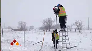 Test of Rhino GPD-45 Multi-Pro on frozen ground