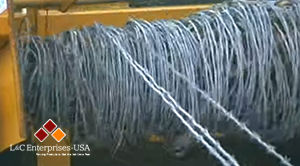 Barbed Wire Rapid Roller In Action