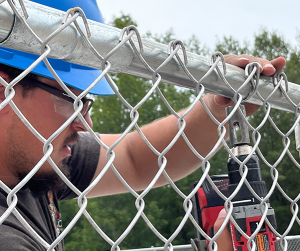 Twist Tie on Fence