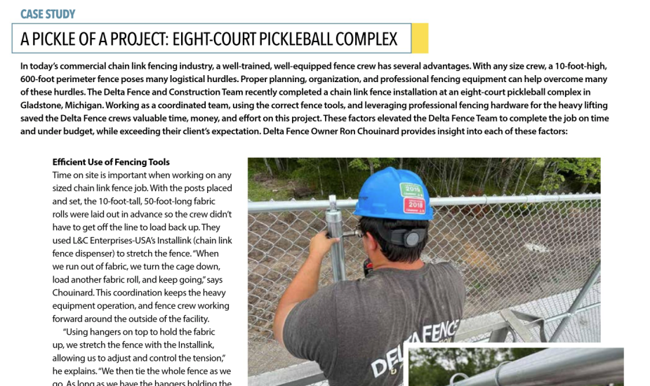 Fence News pickleball Feb 2025